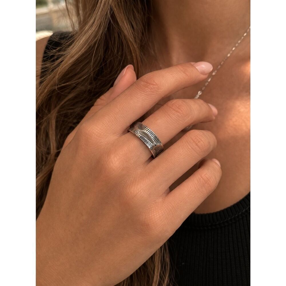 Surgical Steel Nickel Free Groove Wedding Band